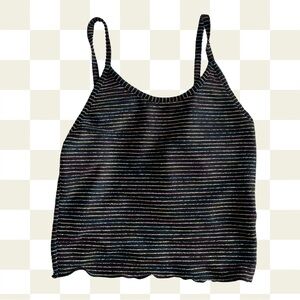 Urban Outfitters Black and Rainbow Tank Top